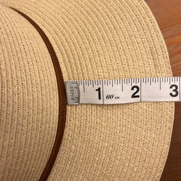 Brixton Wesley Straw Packable Fedora - NWOT Medium - Picture 6 of 11